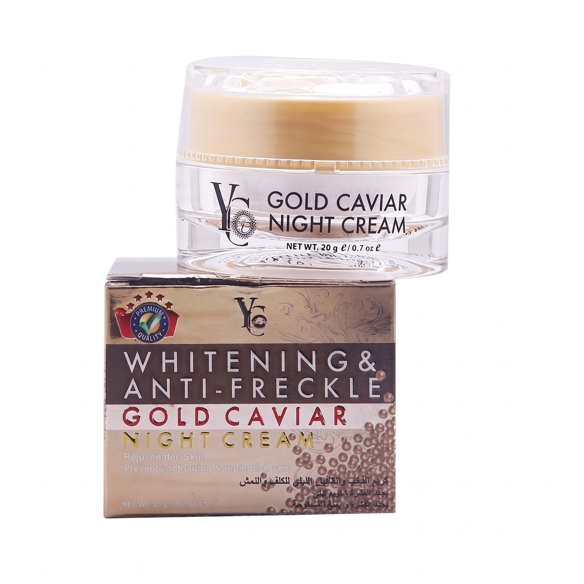 YC Whitening & Anti-Freckle Gold Caviar Night Cream 20g